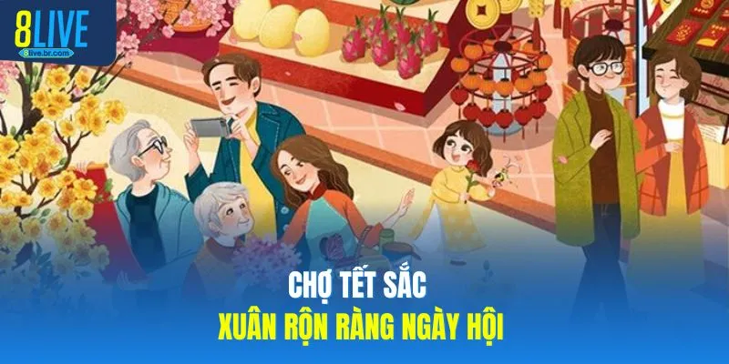 Chợ Tết Sắc Xuân rộn ràng ngày hội